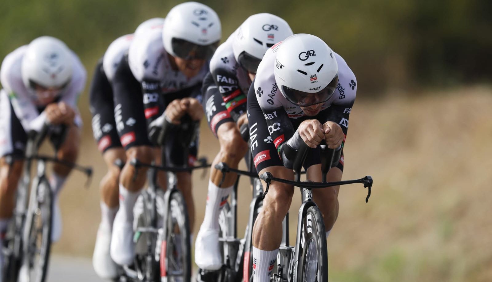 El UAE Team Emirates ha marcado el mejor tiempo en la CRE de Figueres