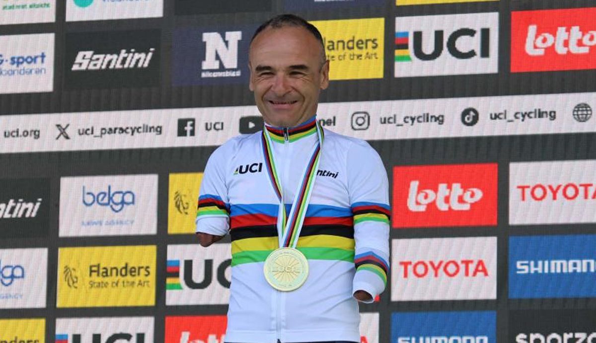 Ricardo Ten vuelve a reinar en la contrarreloj del Mundial de Ciclismo Paralímpico de Ronse