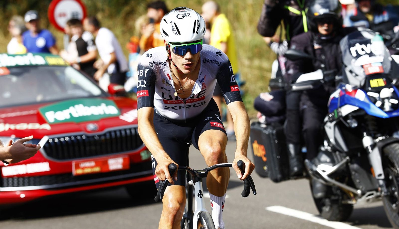 Juan Ayuso, ganador en Cerler de la 7ª etapa de La Vuelta