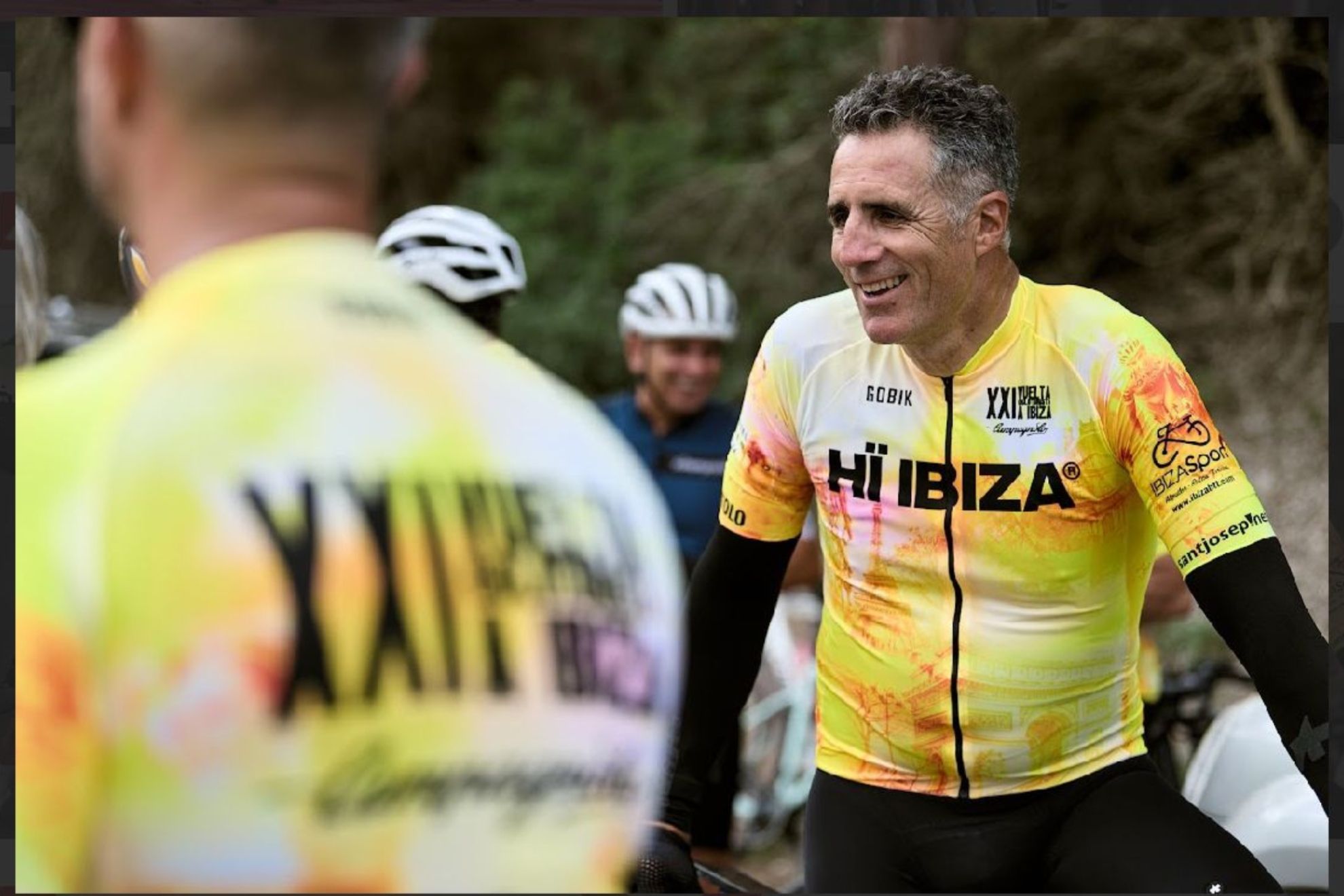Miguel Indurain en la Vuelta cicloturista a Ibiza