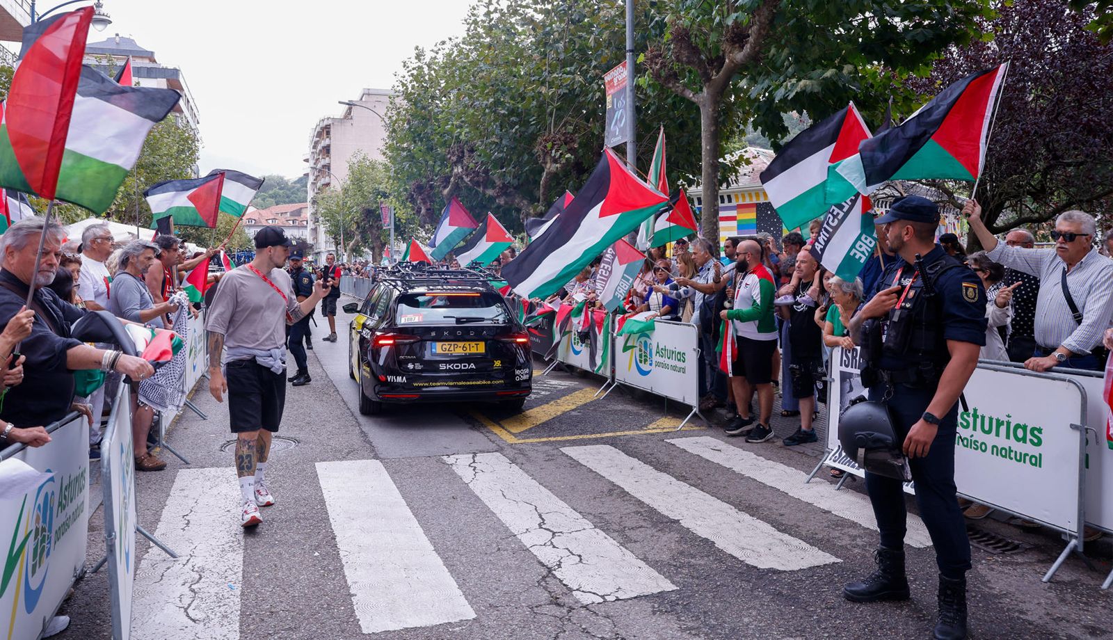 Nuevas protestas para que salga de la Vuelta el Israel–Premier Tech