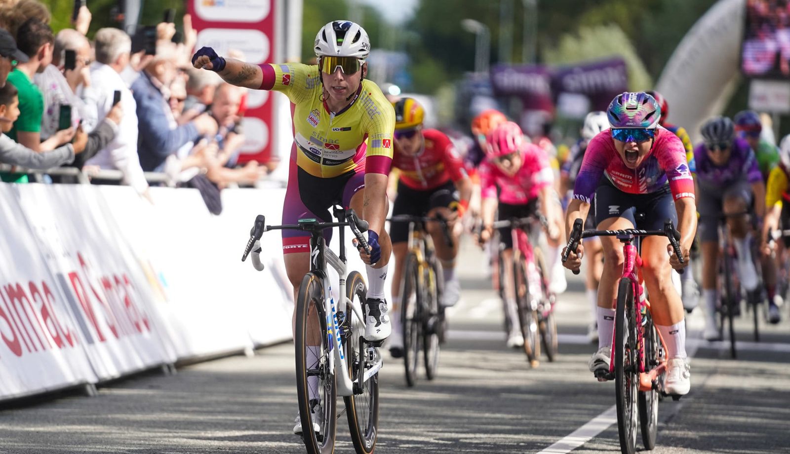 Cuatro de cuatro para Lorena Wiebes en el Simac Ladies Tour