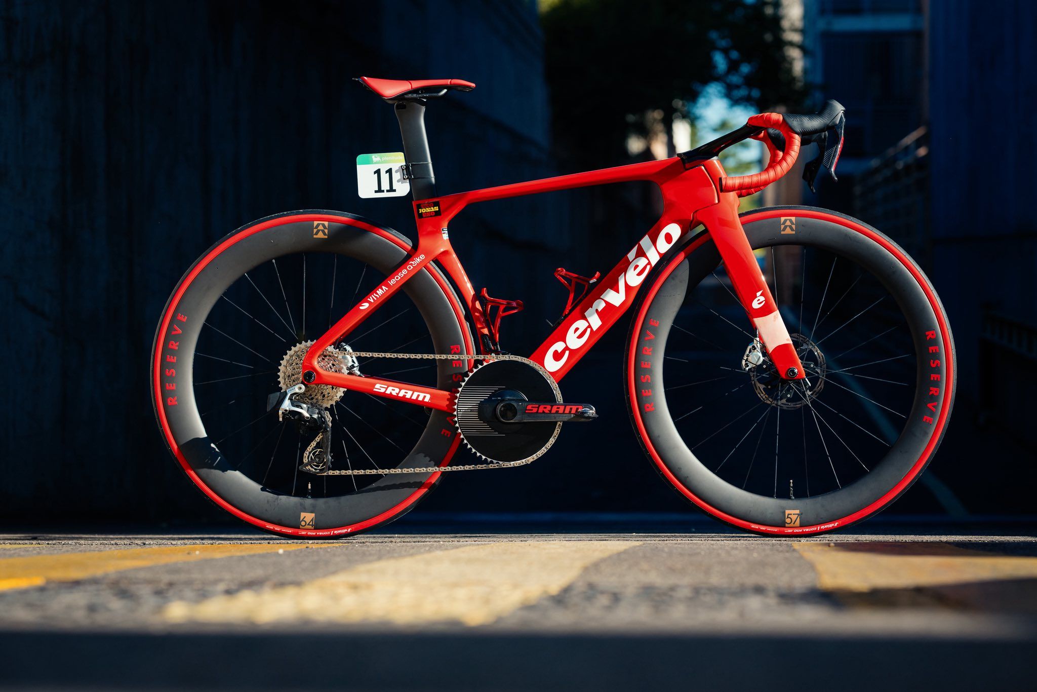 La Cervelo de Jonas Vingegaard para celebrar su triunfo en la Vuelta
