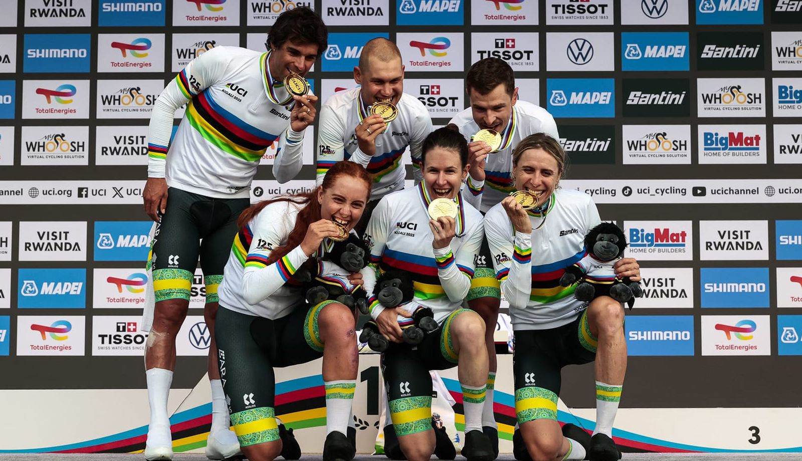 Australia revalida su título mundial en el relevo mixto
