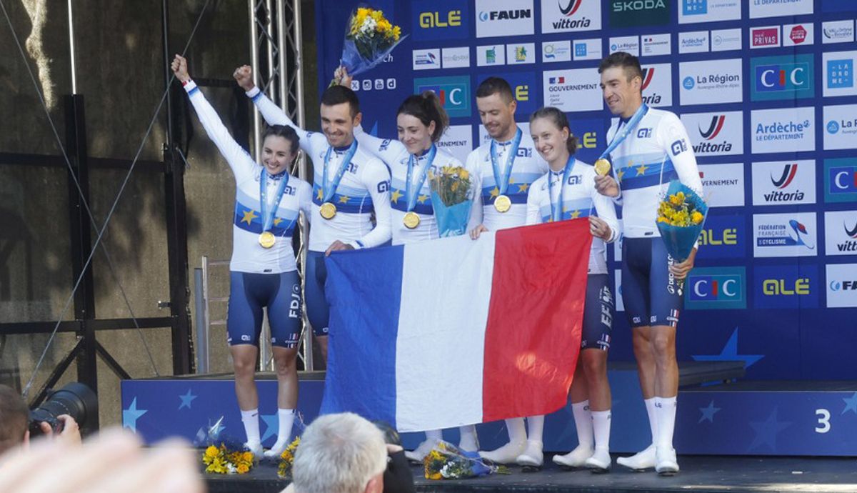 Francia conquista el relevo mixto del Europeo