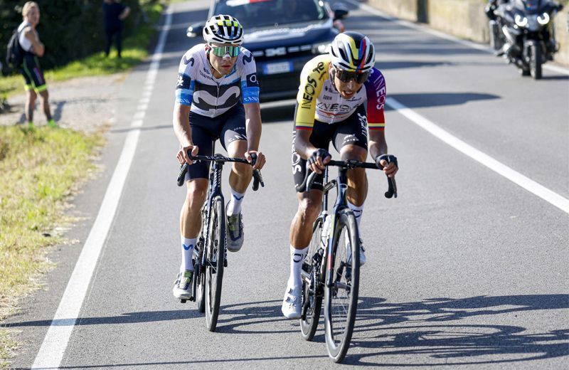 Egan Bernal y Lorenzo Milesi Egan Bernal y Lorenzo Milesi