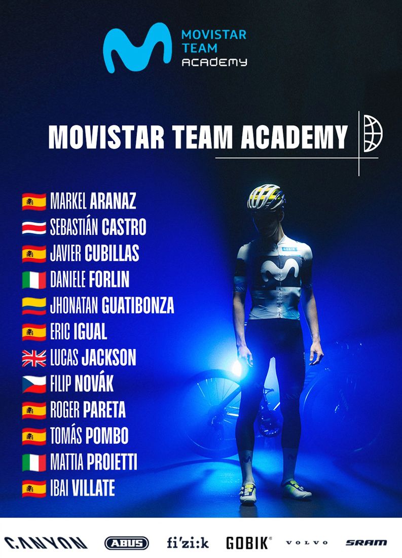 cartel Movistar Team Academy cartel Movistar Team Academy