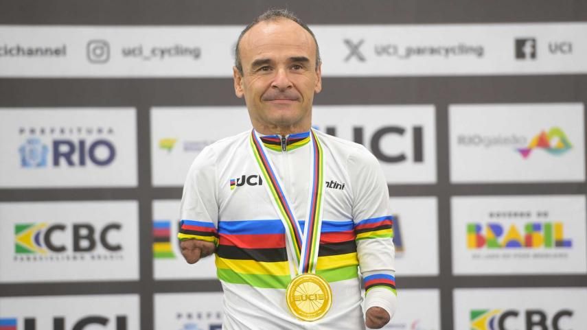 Ricardo Ten conquista su tercer maillot arcoíris en el Mundial de Pista Paralímpico