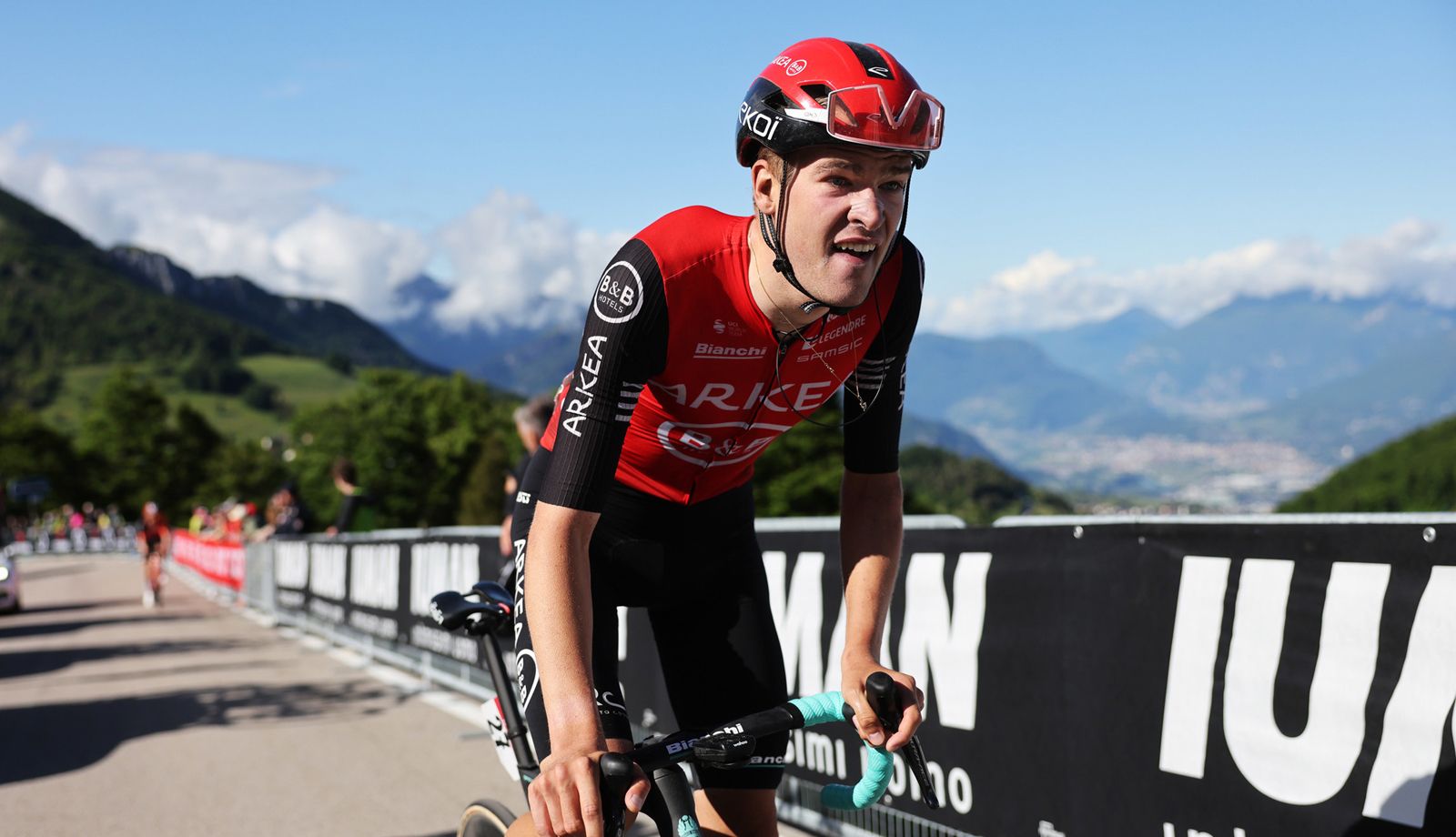 Embret Svestad-Bårdseng en una imagen del pasado Giro de Italia