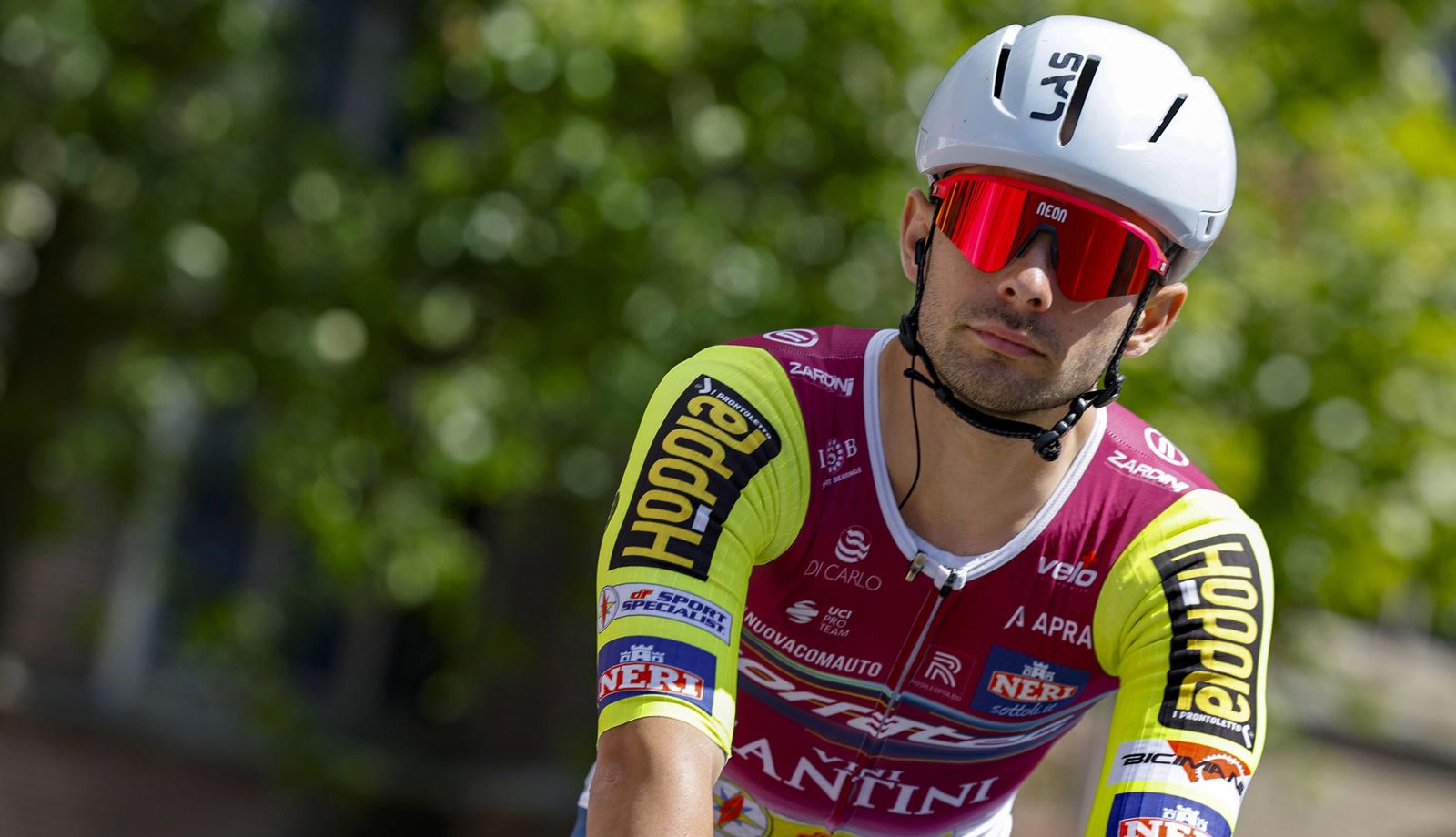 Jakub Mareczko en una imagen de 2024, cuando militaba en el Corratec - Vini Fantini