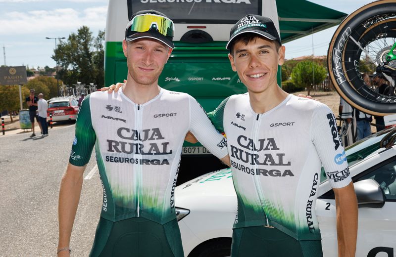 Abel Balderstone y Jaume Guardeño, los dos mejores españoles en la general de La Vuelta. Abel Balderstone y Jaume Guardeño, los dos mejores españoles en la general de La Vuelta.