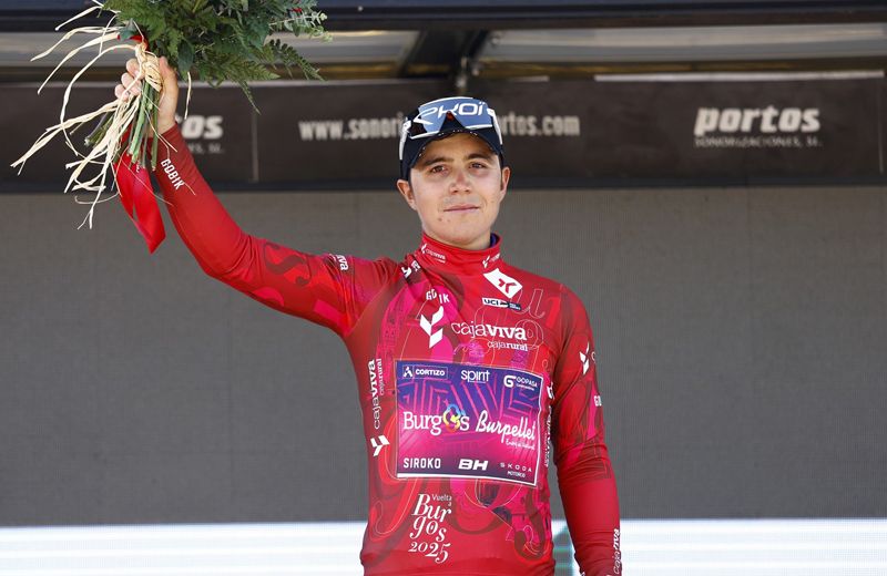 El madrileño ganó el maillot de la montaña en la Vuelta a Burgos El madrileño ganó el maillot de la montaña en la Vuelta a Burgos