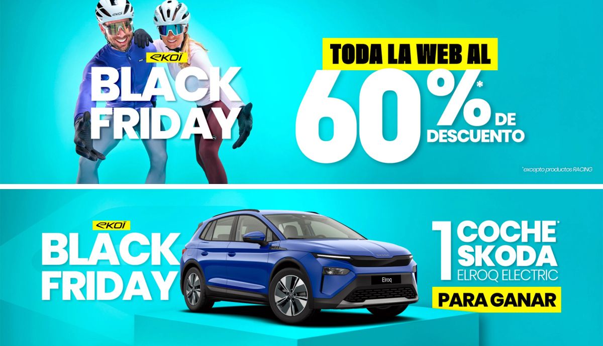Ahorra con el Black Friday de Ekoï... y gana un Škoda Elroq Electric Ahorra con el Black Friday de Ekoï... y gana un Škoda Elroq Electric