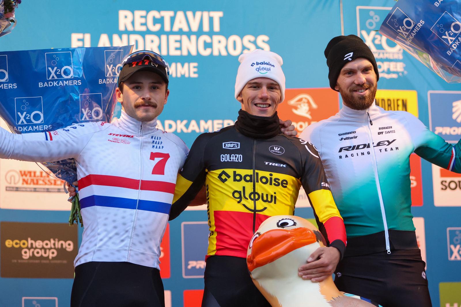 Thibau Nys y Lucinda Brand reinan en la tercera jornada de la X20 Badkamers Trofee 