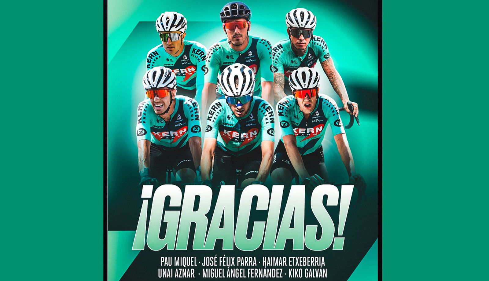 El Equipo Kern Pharma anuncia sus bajas