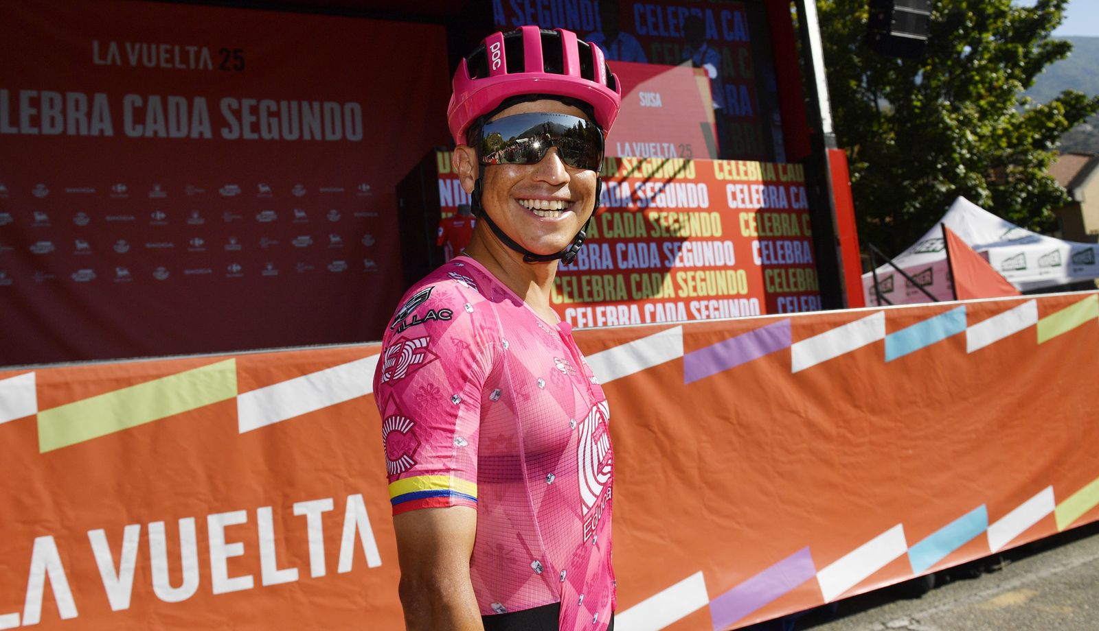 Esteban Chaves en una imagen de la pasada Vuelta a España, su última carrera como profesional.