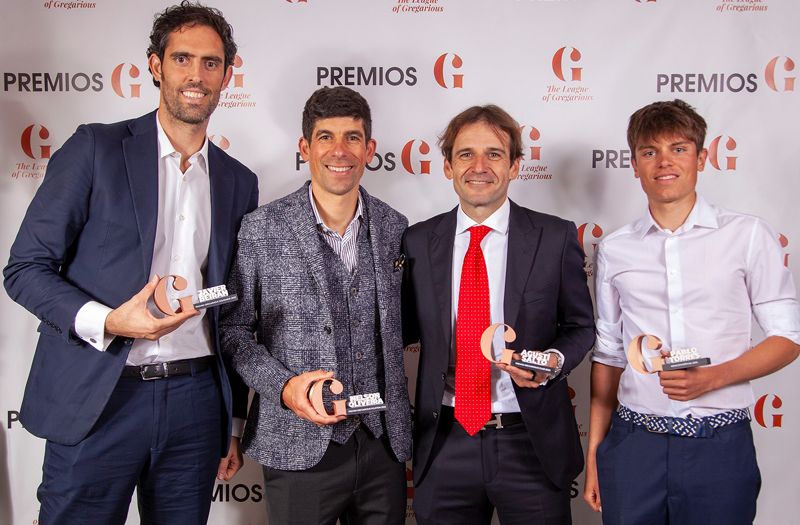 Los galardonados Javier Beirán, Nelson Oliveira, Agustí Salto y Pablo Torres