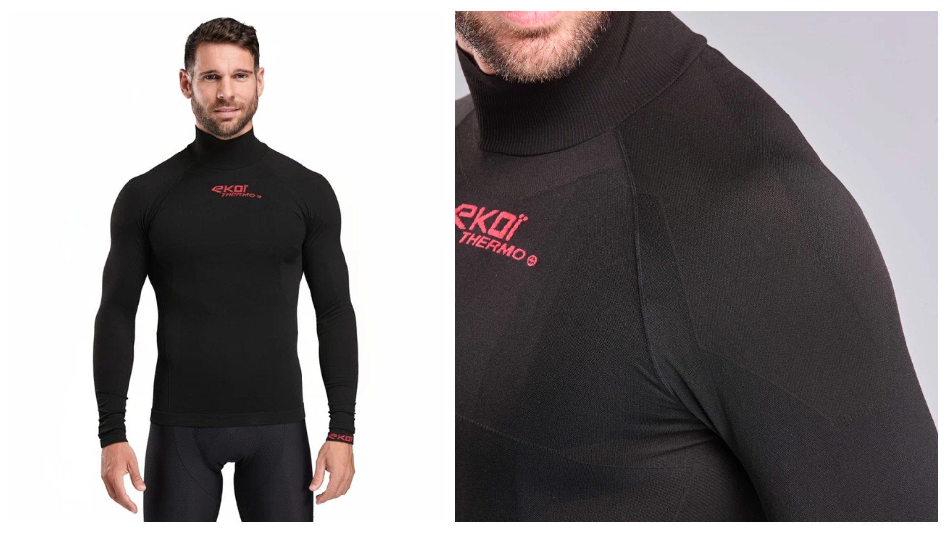 Térmica bajo maillot EKOI Perf THERMO COLD EXTREM NEGRO.