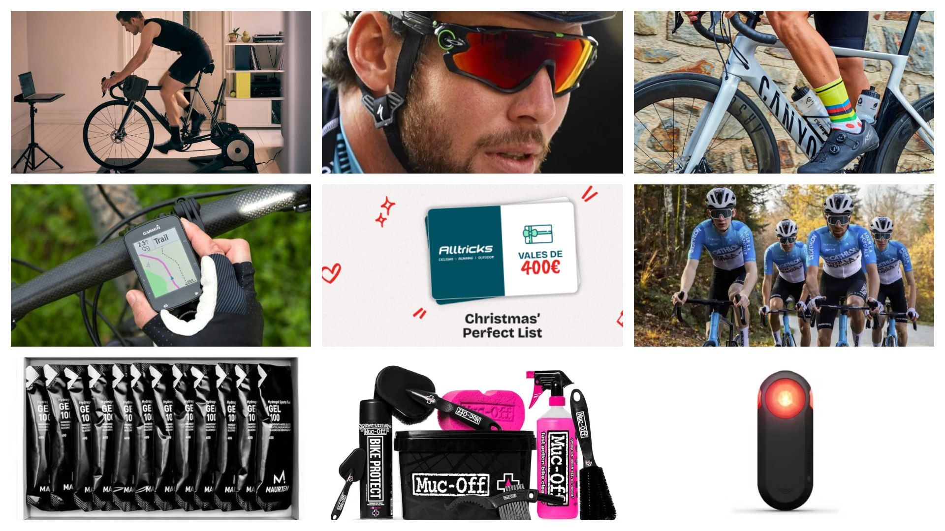 Ideas de regalos para ciclistas en navidad