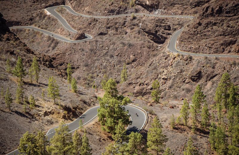 Gran Canaria ofrece al ciclista una gran variedad de paisajes para disfrutar de las pedaladas