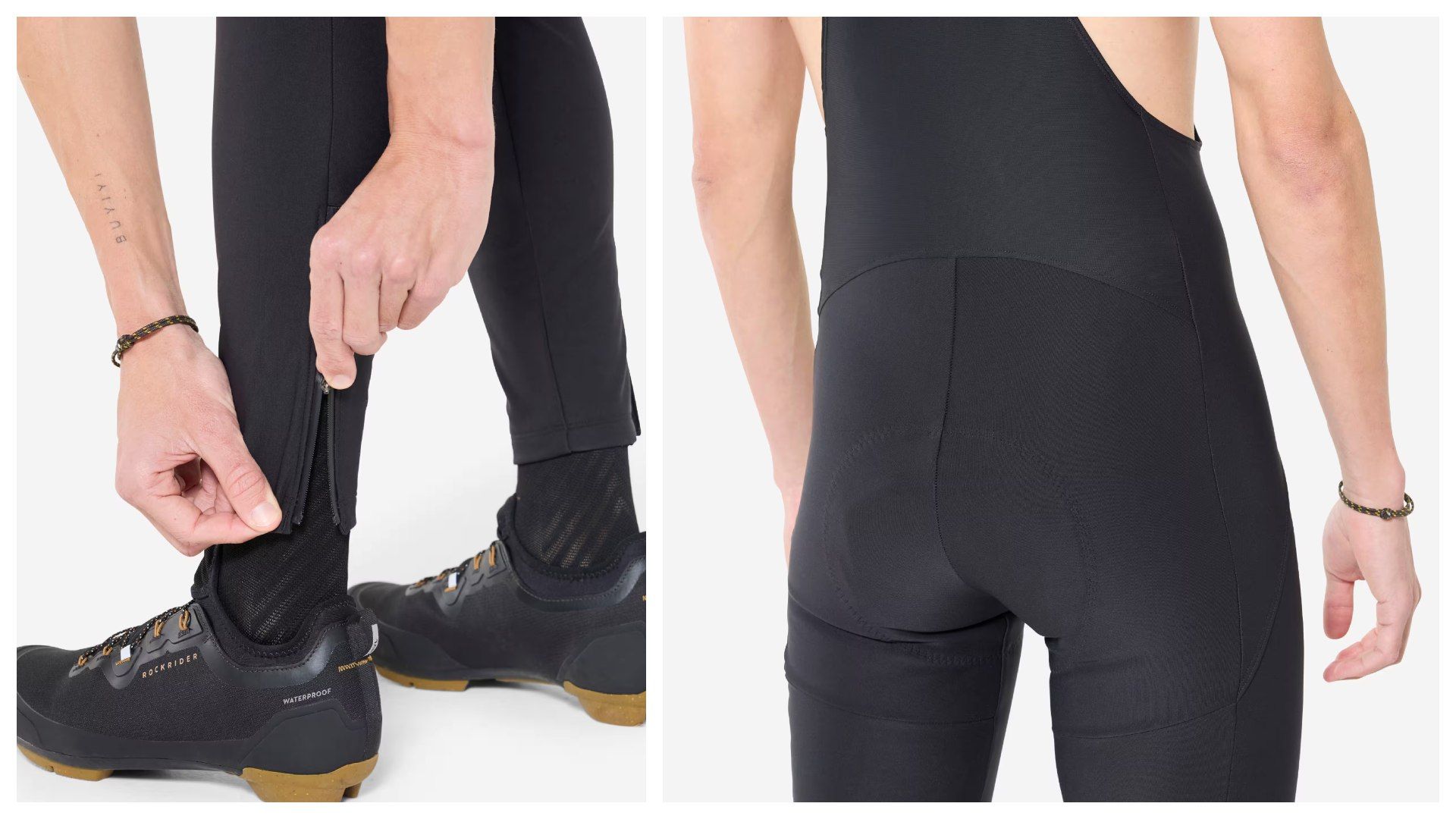 Culote Rockrider largo hombre MTB XC Negro. Culote Rockrider largo hombre MTB XC Negro.