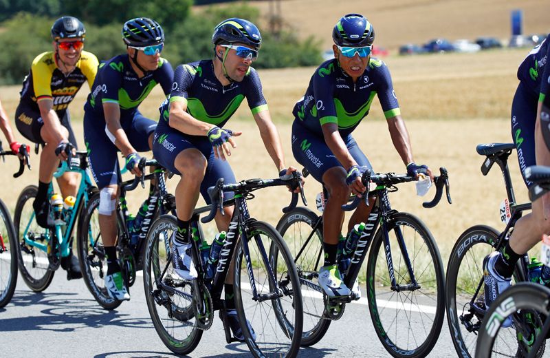 Castroviejo con Nairo Quintana Castroviejo con Nairo Quintana