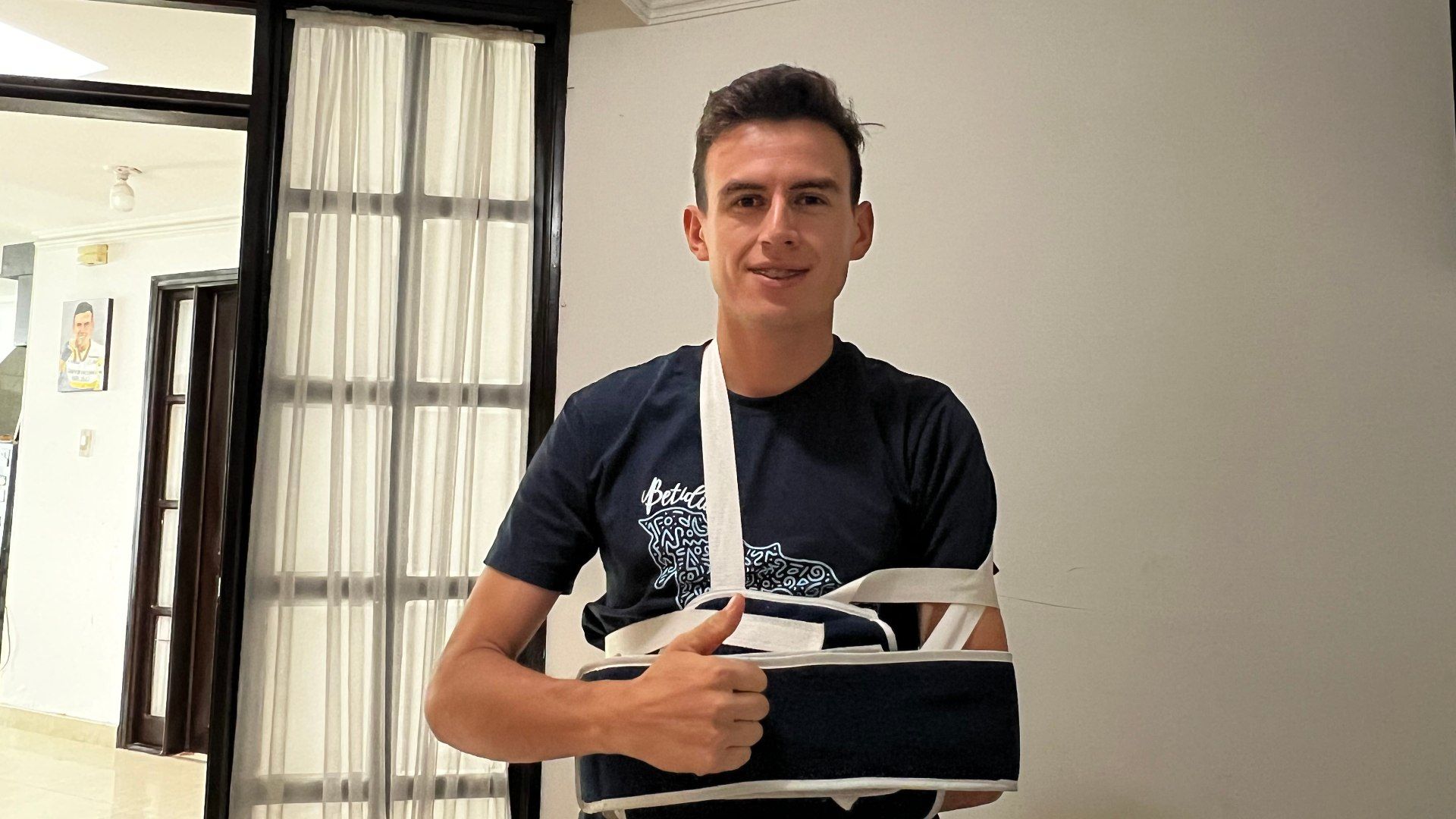 Germán Gómez sufre un accidente mientras entrenaba en Colombia