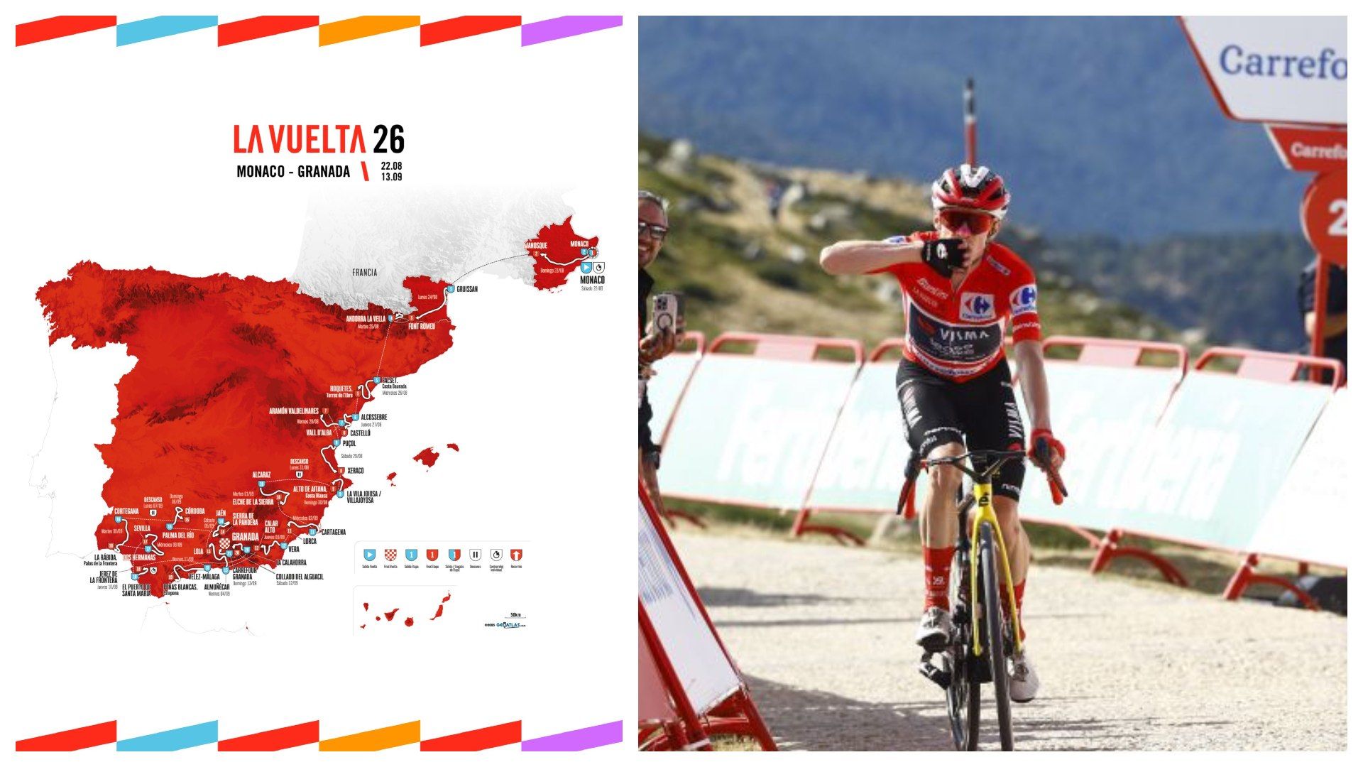Éste el recorrido de La Vuelta 2026