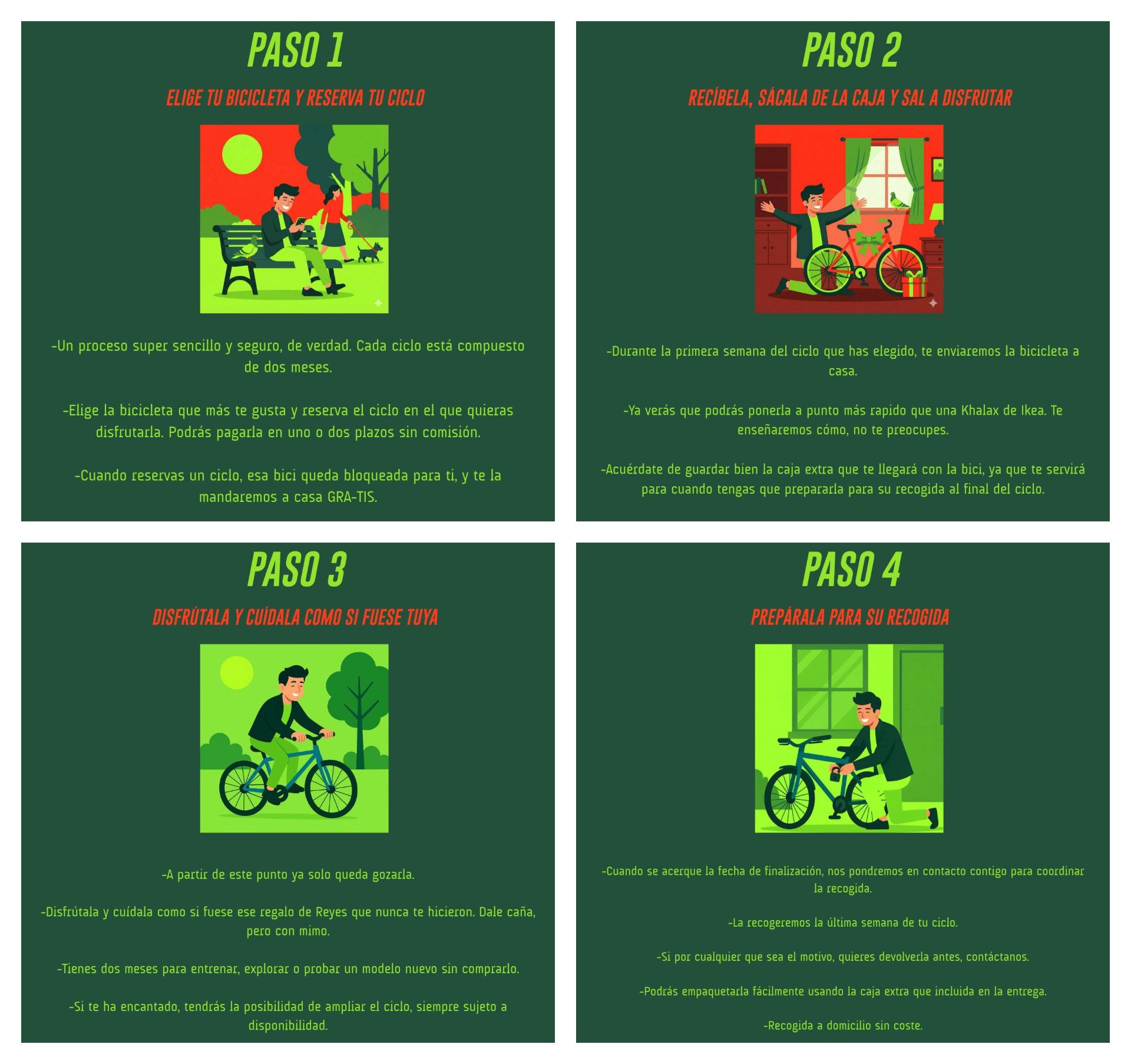 El modelo de JustVélo.