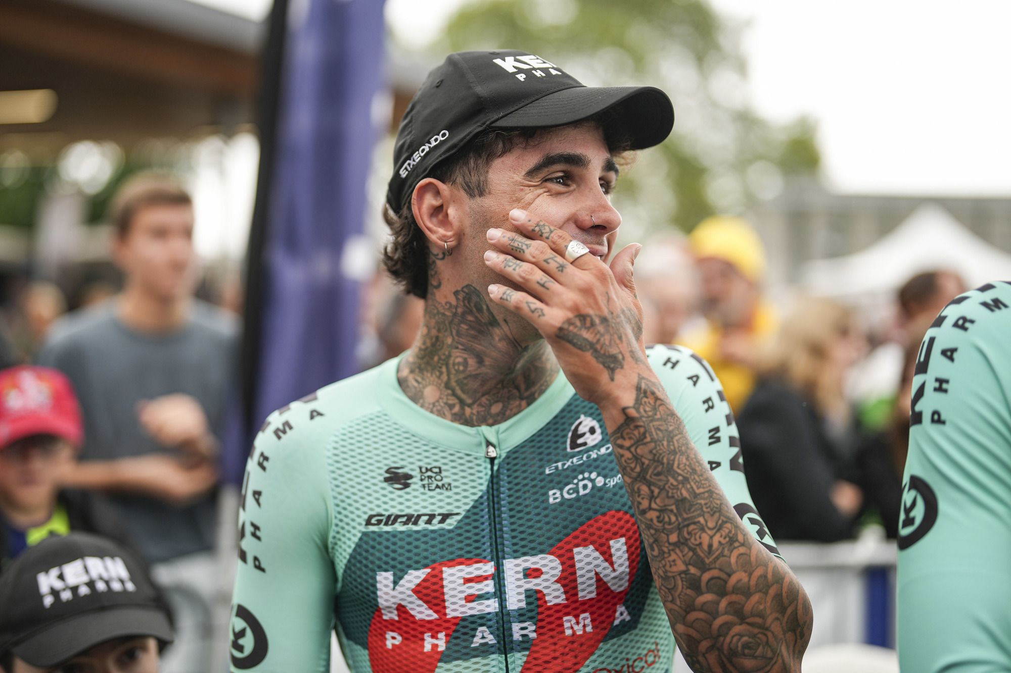 La imagen de Kiko con sus tatuajes nunca pasa desapercibida en las competiciones.