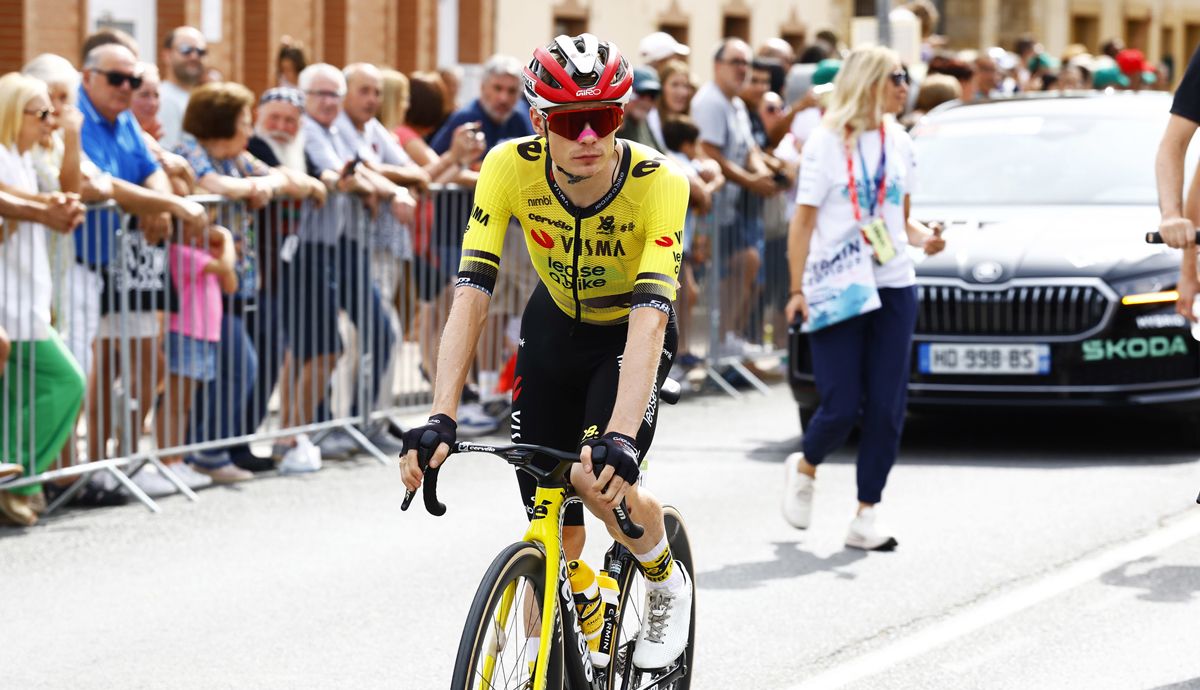 Jonas Vingegaard en una imagen de la pasada Vuelta a España