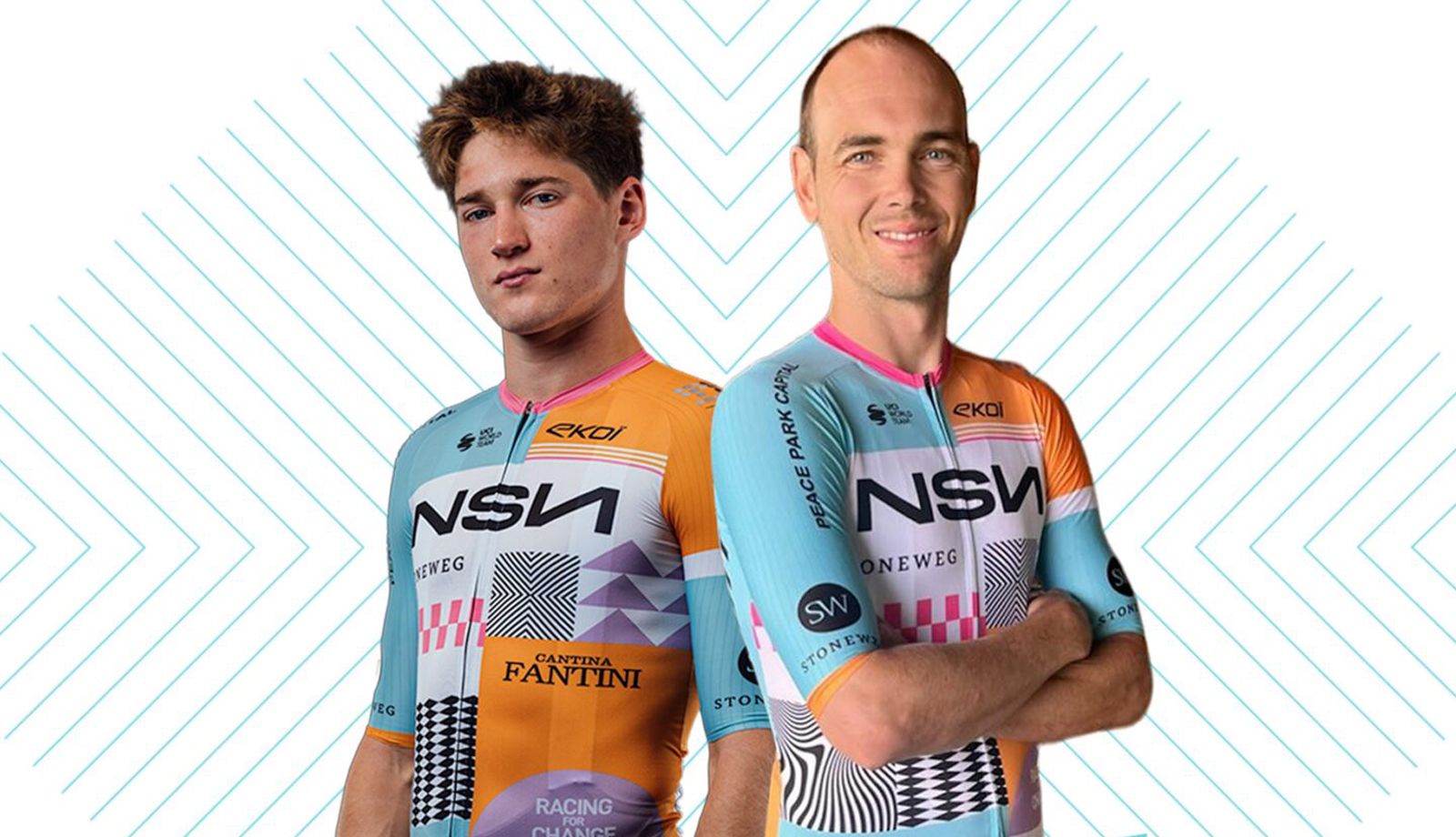El NSN Cycling Team se refuerza con Dion Smith  der  y Rotem Tene  izda .