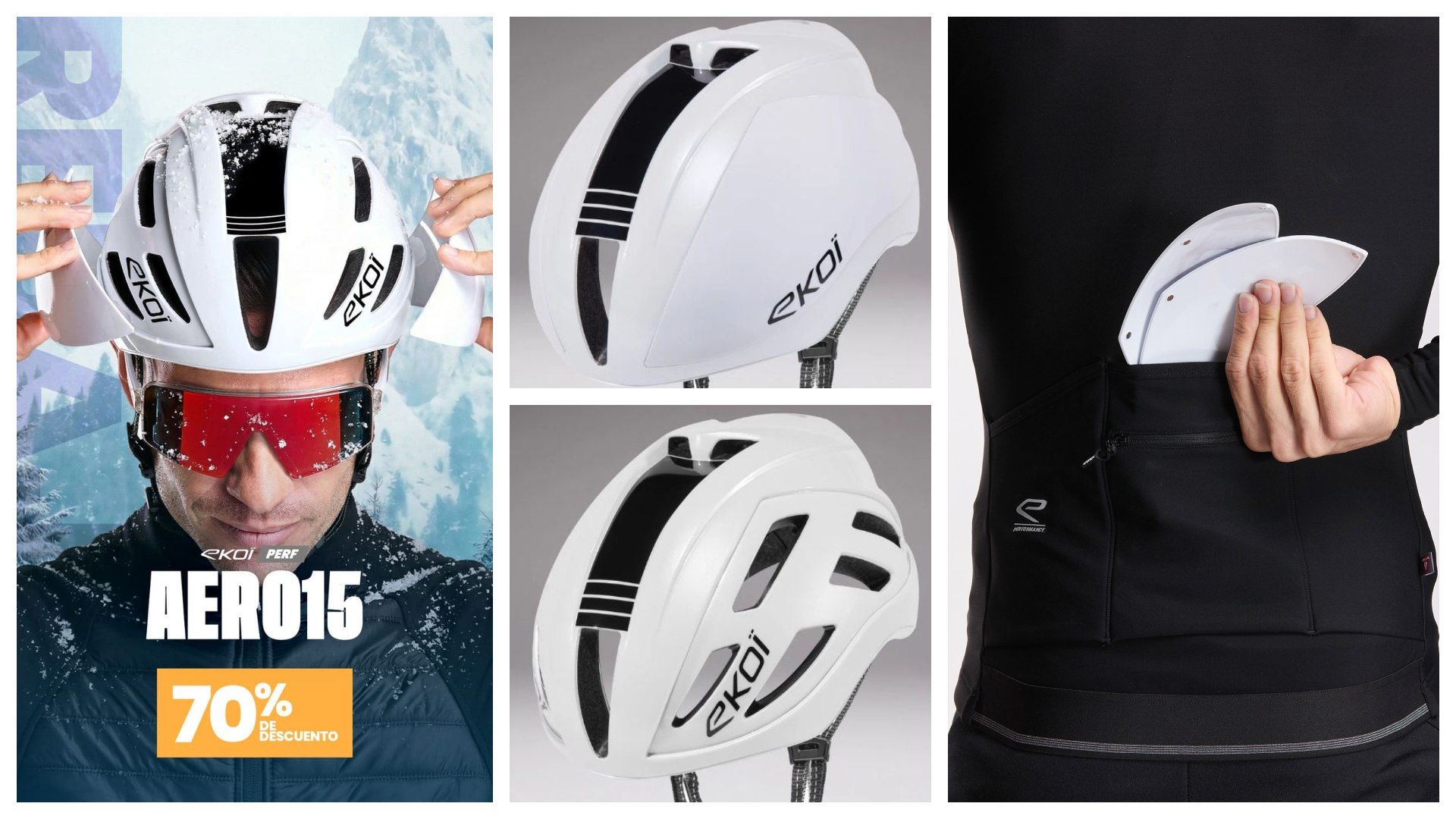 El casco 2 en 1 que se adapta a todas las condiciones.