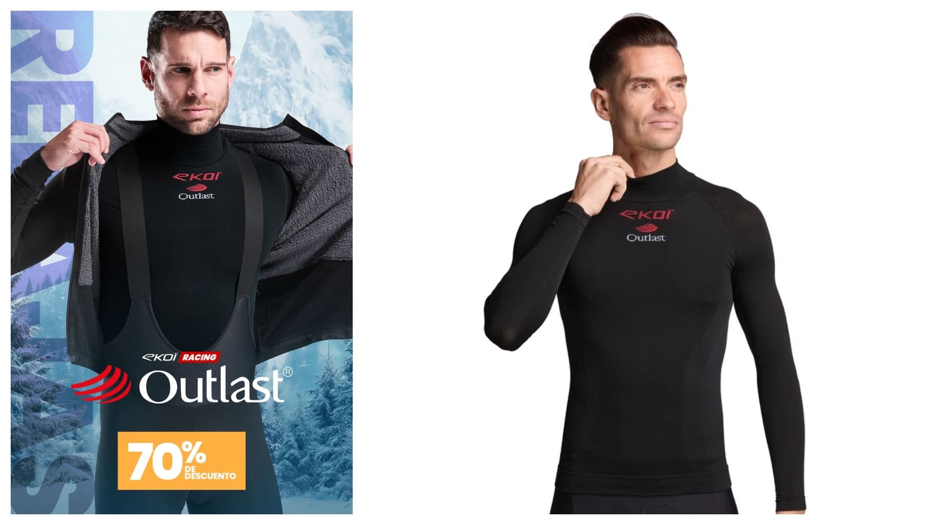 Camiseta interior térmica RACING INVIERNO OUTLAST.