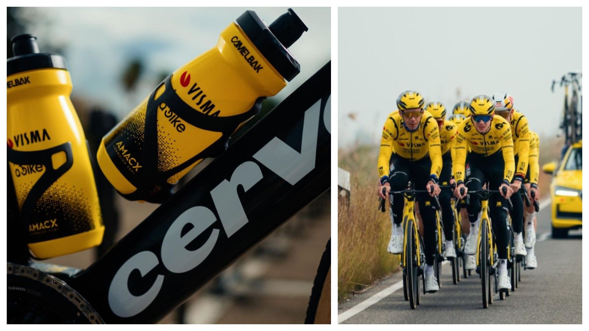 El Team Visma   Lease a Bike usará bidones deportivos y botellas CamelBak®.