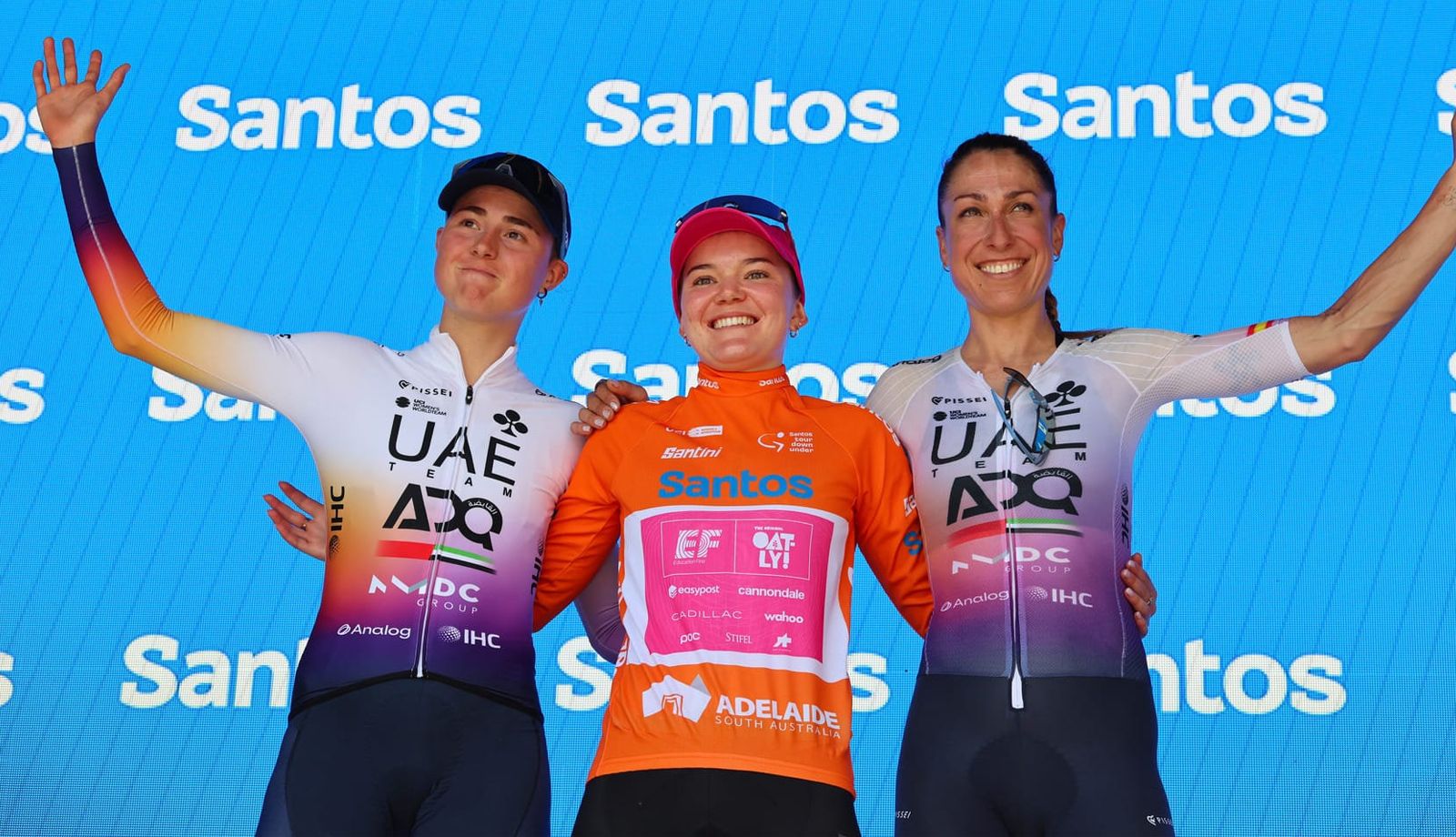 Noemi Rüegg conquista el Tour Down Under con Mavi García y Paula Blasi completando el podio