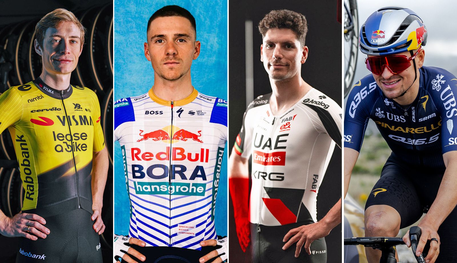 Vingegaard, Evenepoel, Almeida y Pidcock, cuatro de las grandes estrellas que estarán la Volta a Catalunya 2026