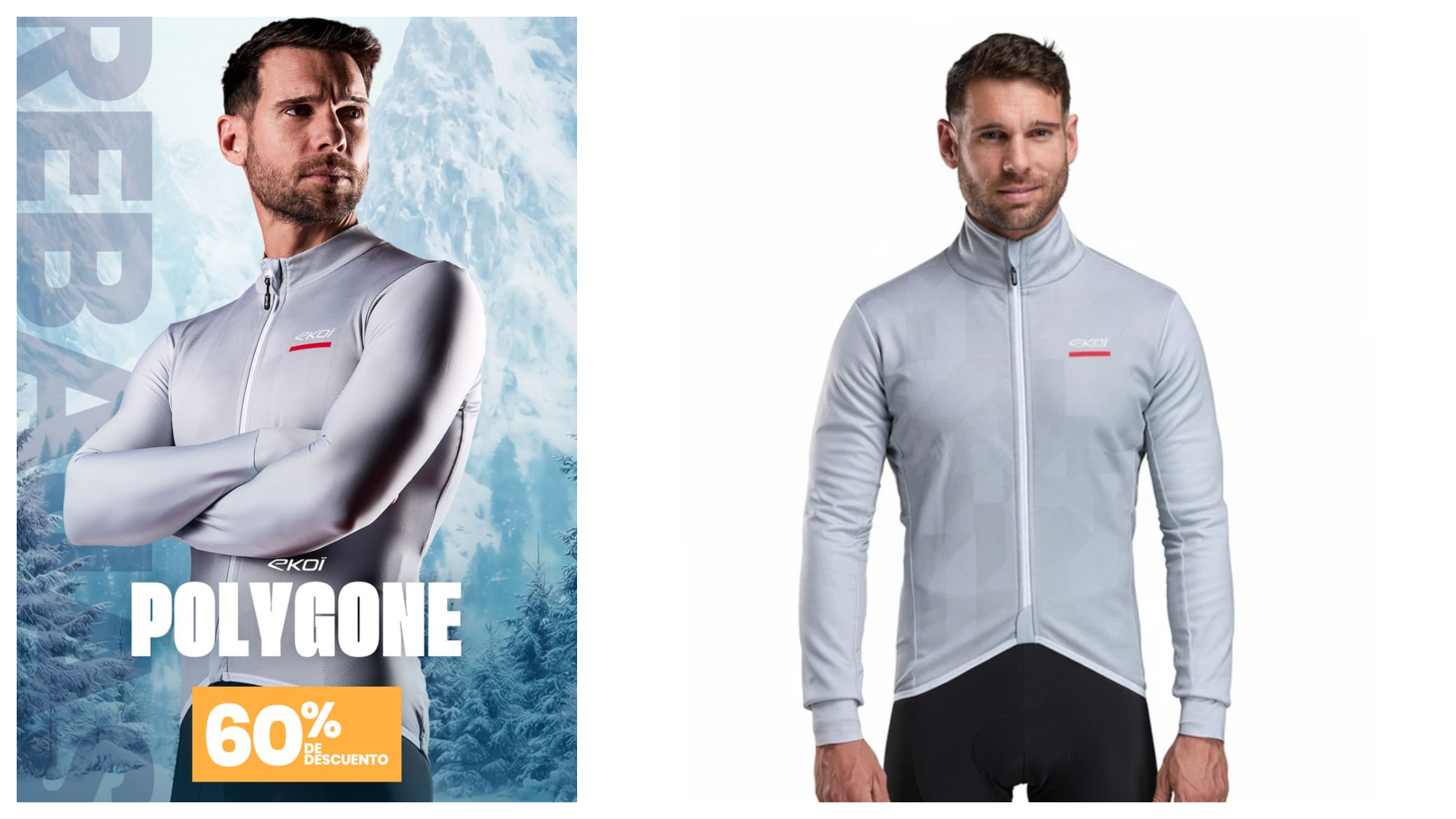 Tienes por sólo 40 euros el maillot de manga larga Ekoï Polygone.