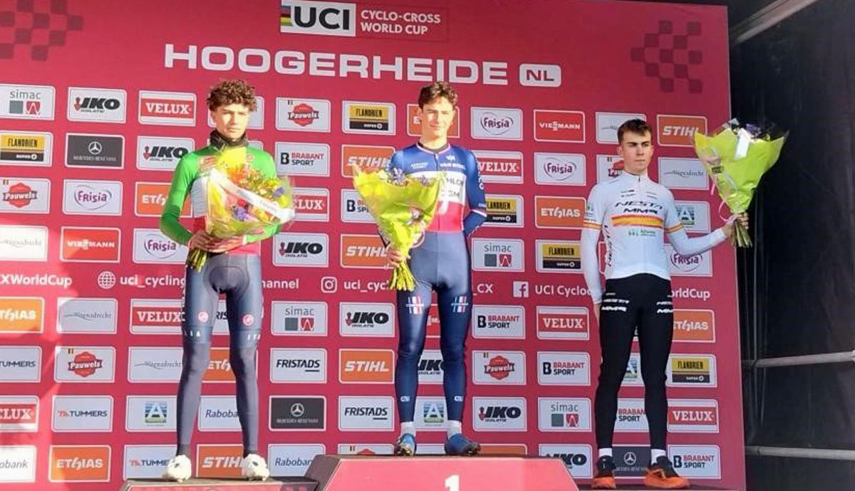 Benjamín Noval logra un nuevo podio en la Copa del Mundo de Ciclocross de Hoogerheide