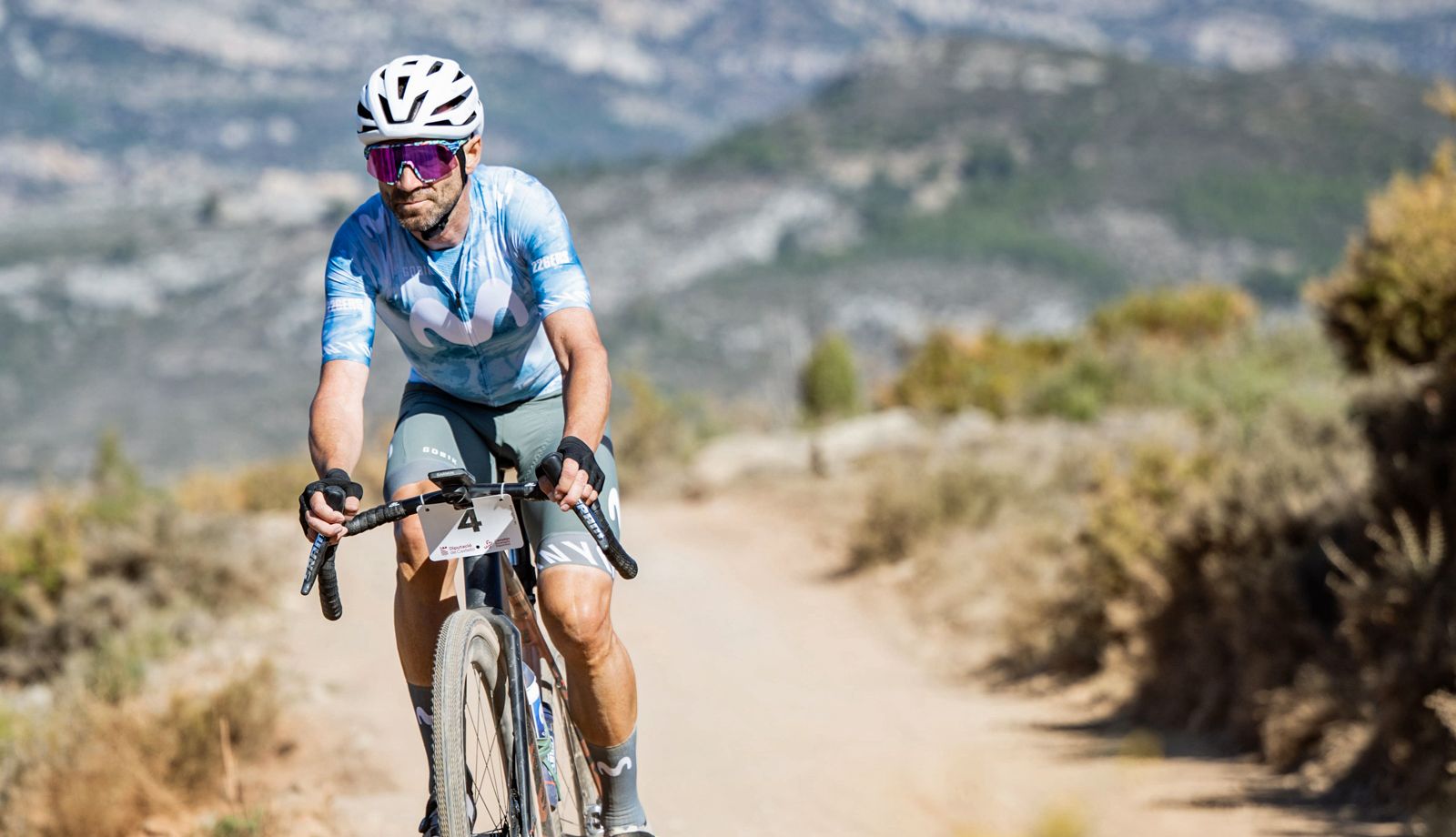 Alejandro Valverde, una de las estrellas de la Castellón Gravel Race Orbea
