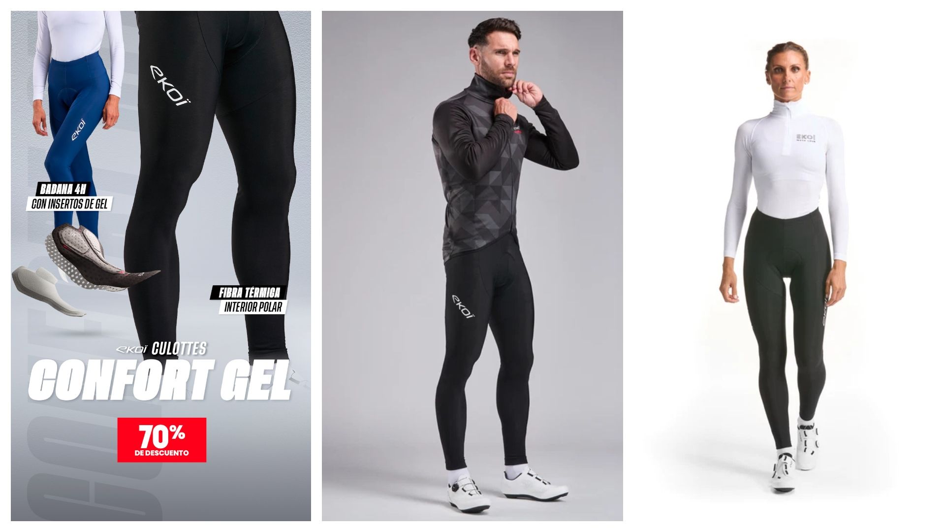 CULOTE EKOI CONFORT GEL.