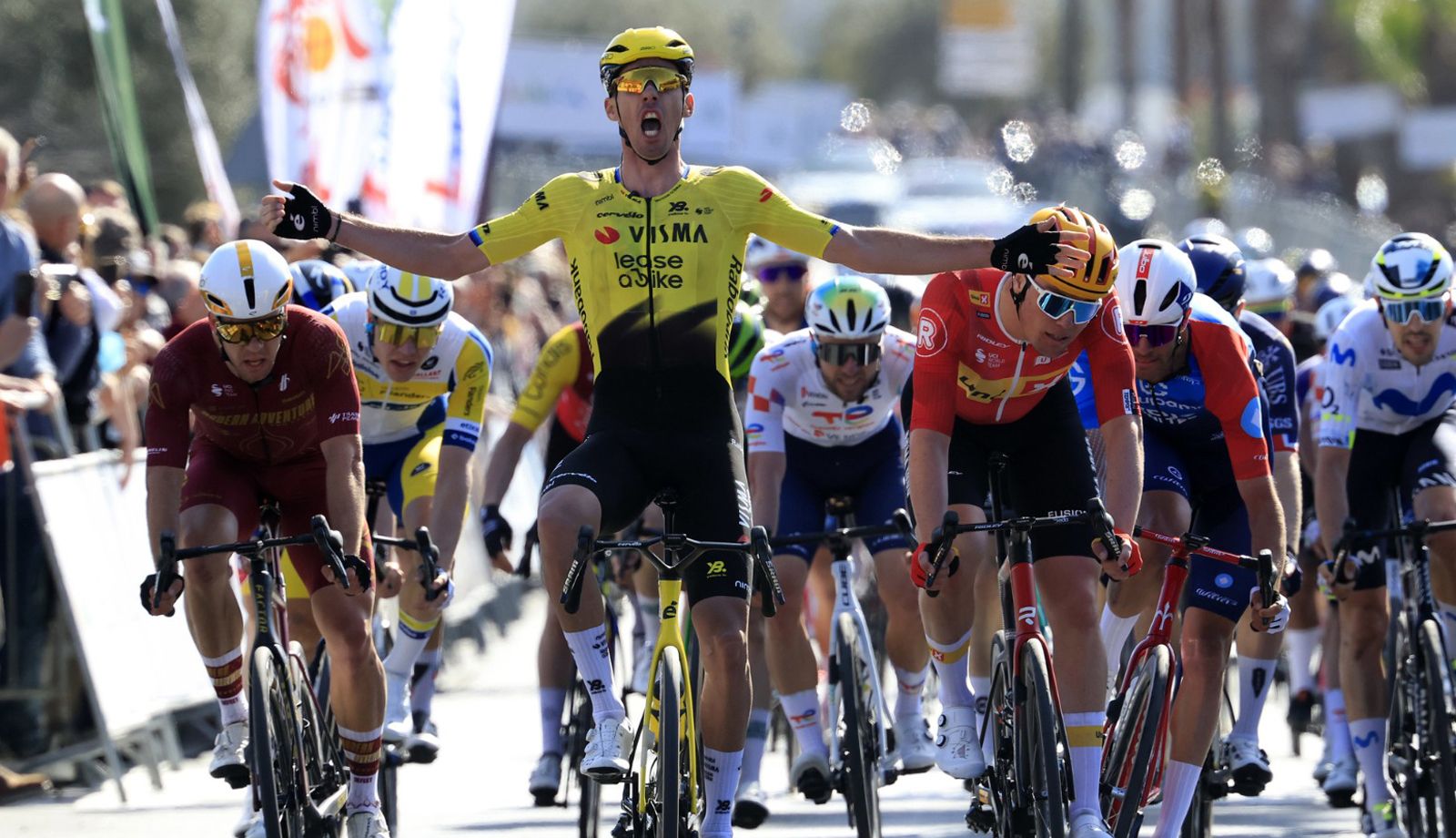 Christophe Laporte, primer líder de la Vuelta a Andalucía