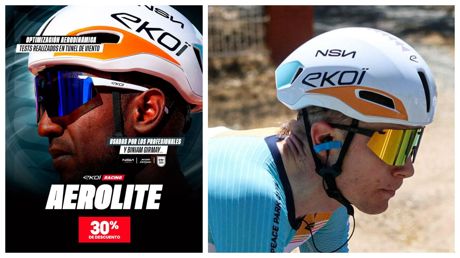 El casco R AERO y las nuevas gafas AEROLITE.