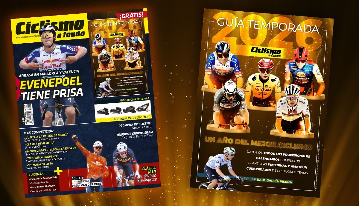¡Ciclismo a Fondo 490 + la Guía de la Temporada 2026, ya a la venta!
