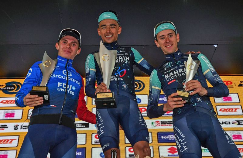 Podio Trofeo Laigueglia 2026