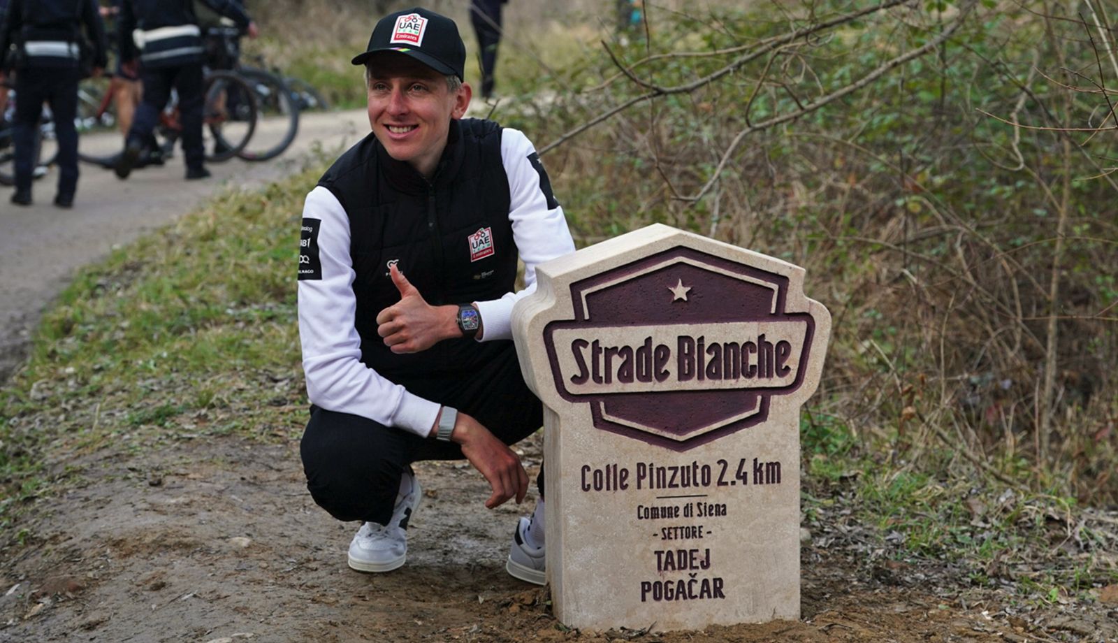 Tadej Pogacar ya tiene un sector de Strade Bianche a su nombre