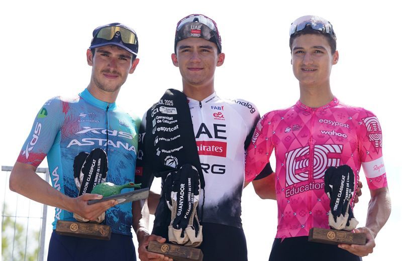 Podio de la Clàssica Terres de l'Ebre 2025.