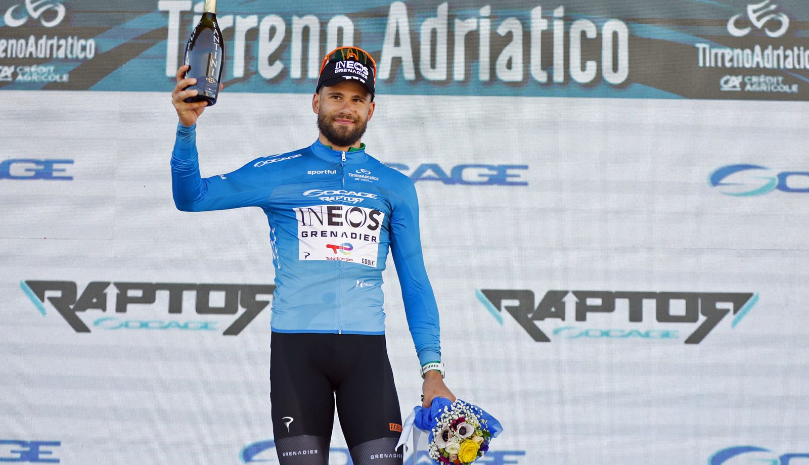 Filippo Ganna, primer líder de la Tirreno-Adriático