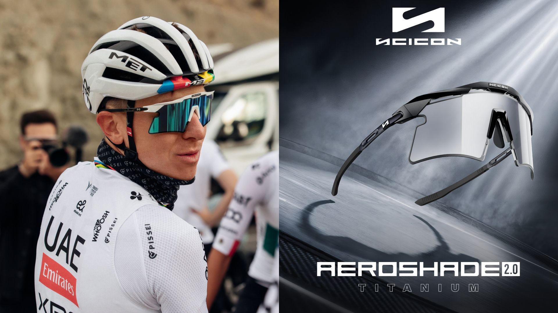 Así son las nuevas gafas de Pogacar  Scicon Aeroshade 2.0.
