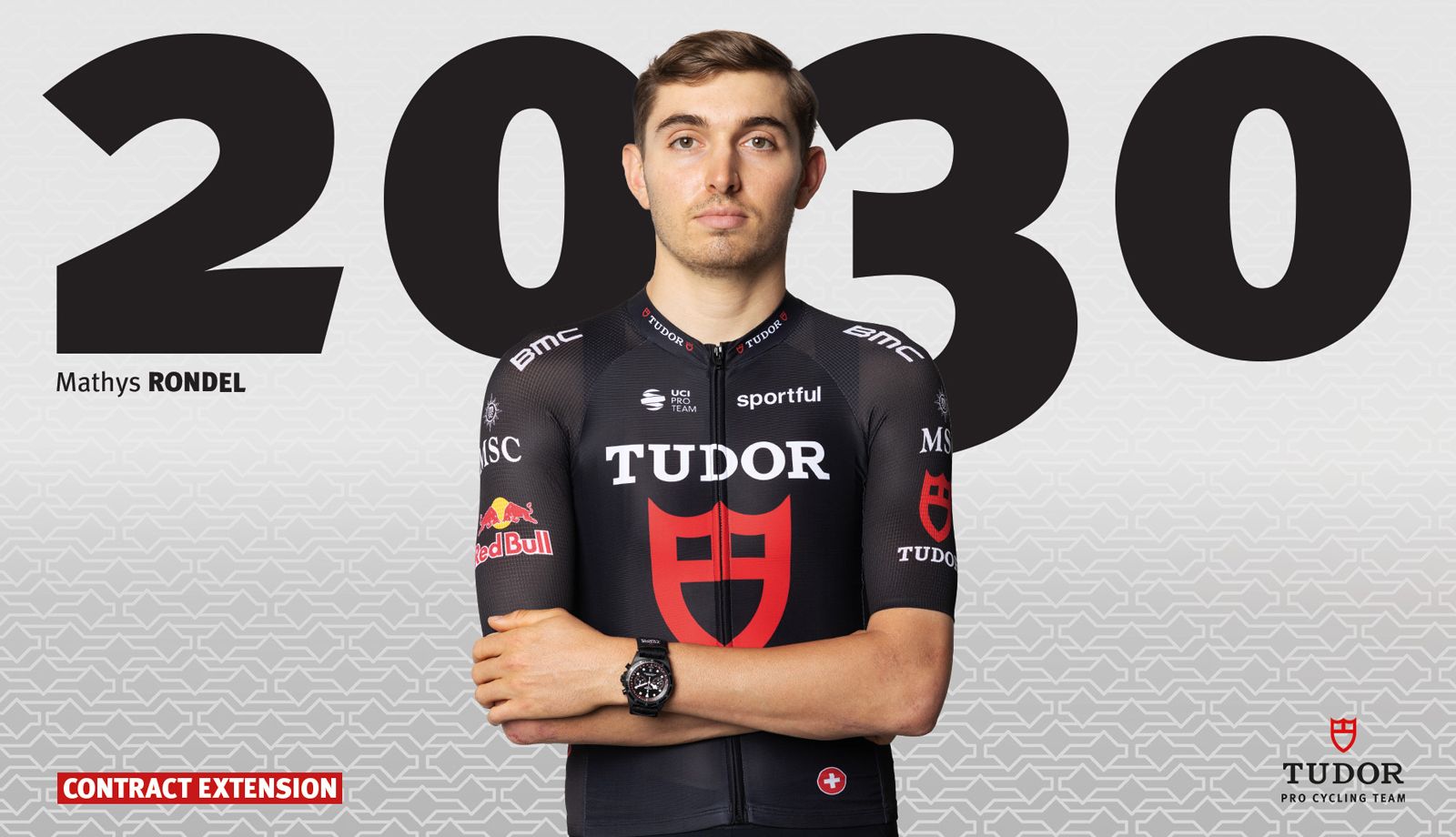 Mathys Rondel renueva con el Tudor Pro Cycling Team hasta 2030